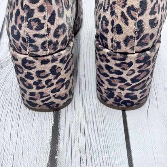 Free People Leopard Print Suede Boots Size 41 - Picture 4 of 9